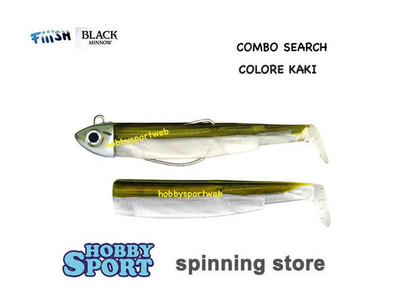 BLACK MINNOW FIIISH SIZE 3BM 1402 KAKI  18 GR COMBO SEARCH+1 CORPS SPINNING