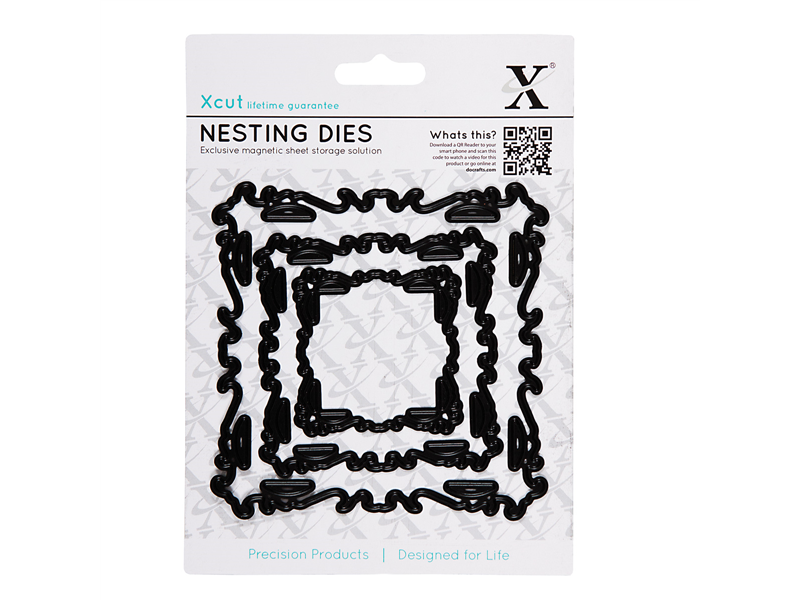 Docrafts Xcut Nesting Stanzschablonen - Kunstvoller Rahmen