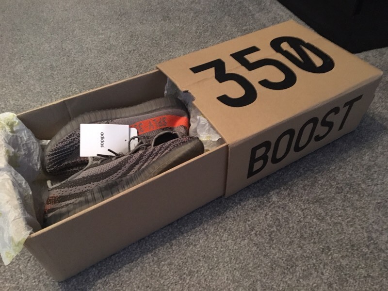 YEEZY BOOST 350 V2 AH2203 Beluga 2.0 Grey Bold Orange