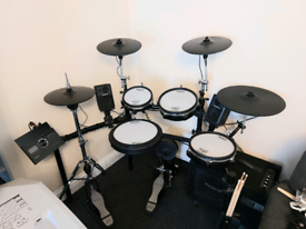 Roland V-drums TD-17KVX Hybrid drum kit with many extras.