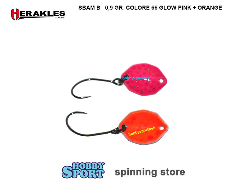 SBAM B BOTTOM SPOON 0,9 GR 66 GLOW ARHKSBC66 HERAKLES AREA TROUT SPINNING LAGO