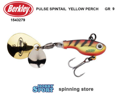 BERKLEY PULSE SPINTAIL  COL YELLOW PERCH 9 GR PESCA PERSICO E TROTA 1543279