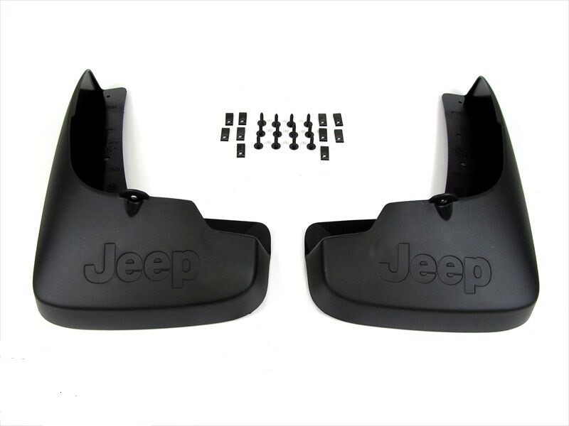 ORIGINAL MOPAR FRONT MUD FLAPS FOR JEEP LIBERTY 2008 - 2013 082210748