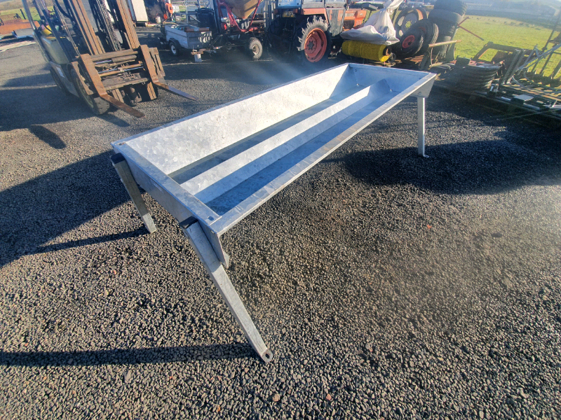 New iae 8ft galvanised double cattle feeding trough farm tractor in