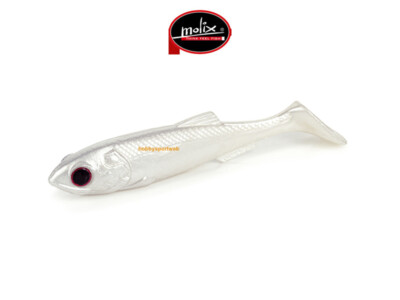 MOLIX RT SHAD 4,5" COLORE 92 PEARL WHITE  SPINNING LAGO FIUME CONF. 4 PZ