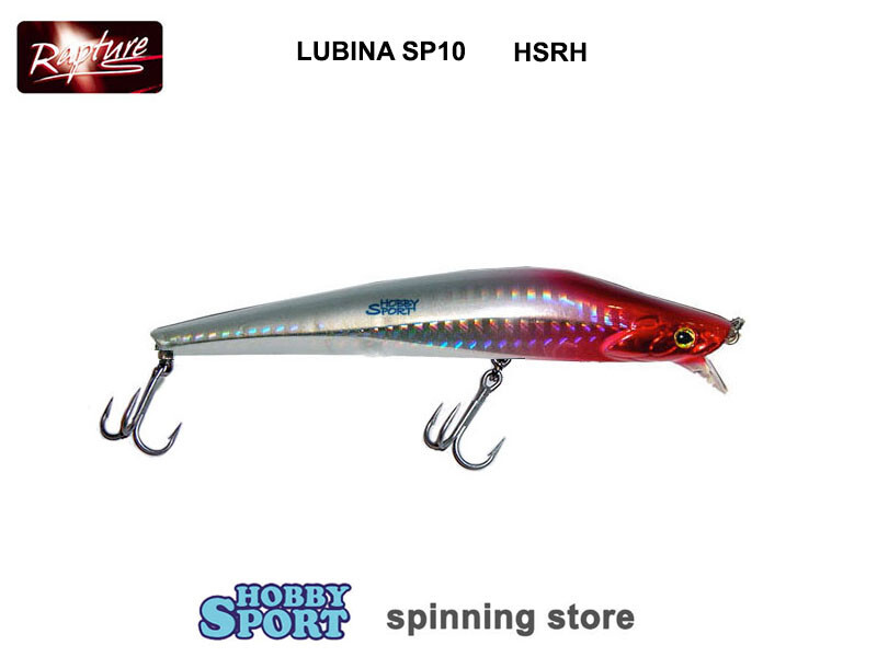 LUBINA SP10 COL HSRH TESTAROSSA 10 CM 10 GR MINNOW RAPTURE SPINNING MARE SPIGOLA