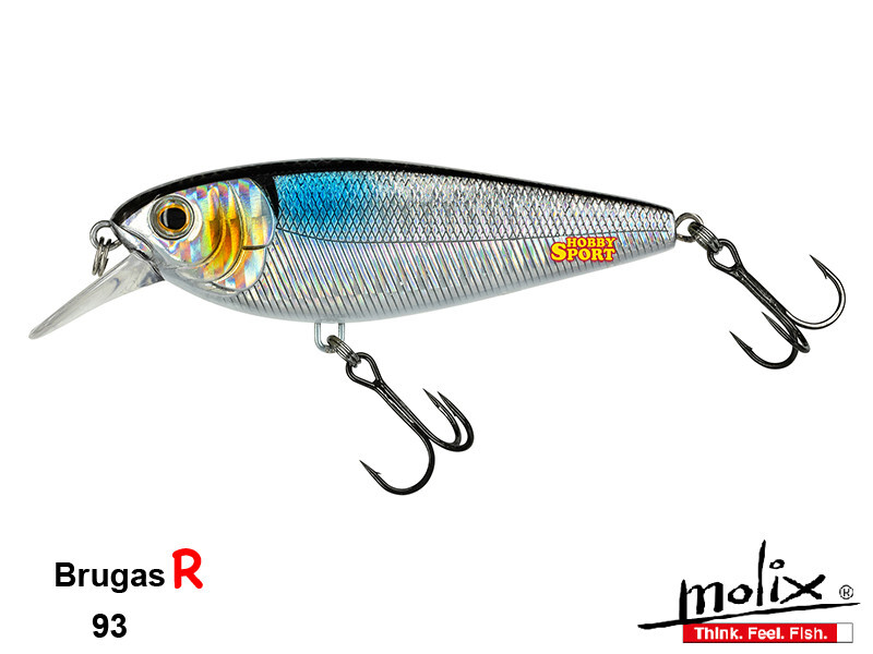 MOLIX BRUGAS-R COL. 93 MX HOLO SHAD 20 GR SINKING 8.5 CM SPINNING MARE SPIGOLA