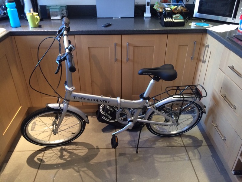Brand new Costco town & country folding push bike. in Liverpool