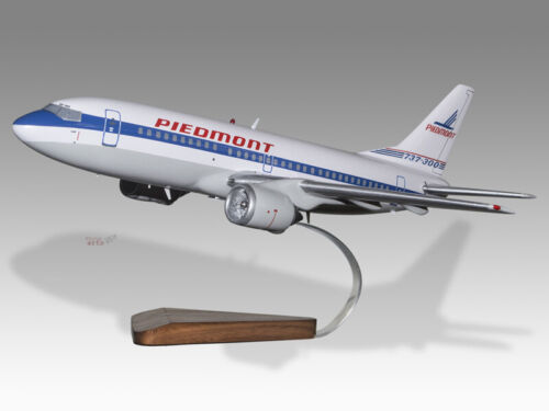 Boeing 737-300 Piedmont Airlines Solid Mahogany Wood Handcrafted Display Model