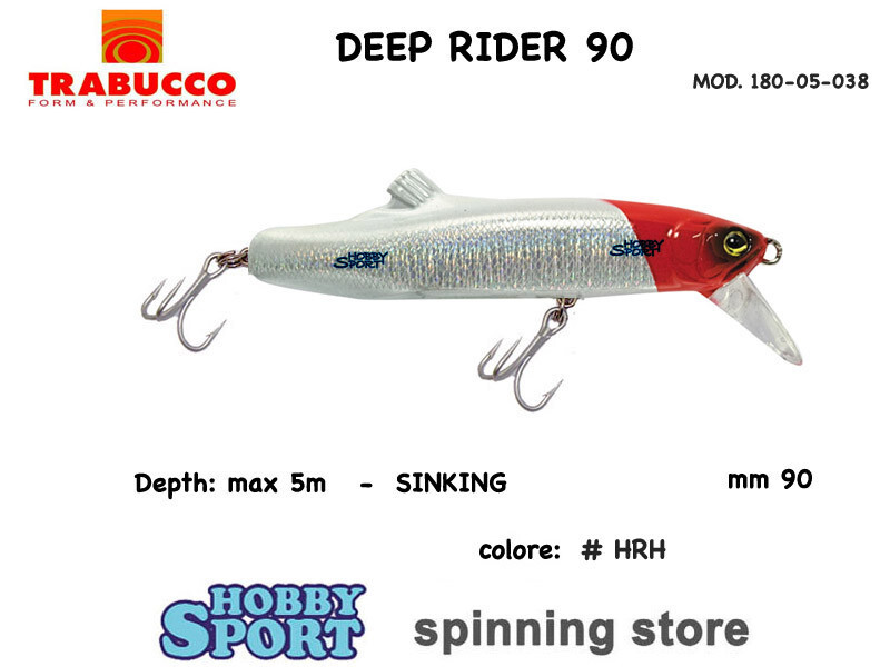 RAPTURE DEEP RIDER 90 MM COLORE HRH TESTAROSSA SPINNING SUPER SINKING 18005038