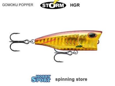 GOMOKU POPPER 3 GR  4 CM Col. HGR GOLD RED - AREA TROUT STORM