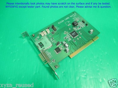 RICOH CARD Ver. 2.0, R5C833 Flash Memory Card Controller as photos, sn:9263, Pro