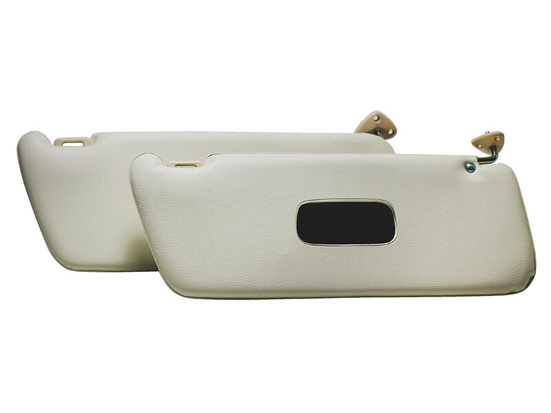 FOR MERCEDES W114 COUPE 250C INTERIOR SUNVISOR MIRROR UNPERFORATED CREAM COLOR