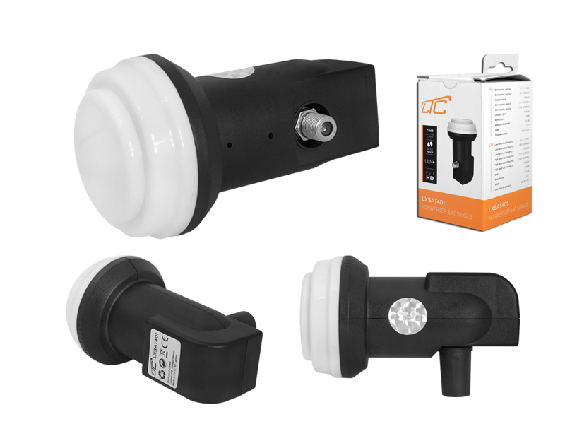 ILLUMINATORE CONVERTITORE PER RICEVITORI SATELLITARI SAT OCTO LTC LXSAT401 NERO