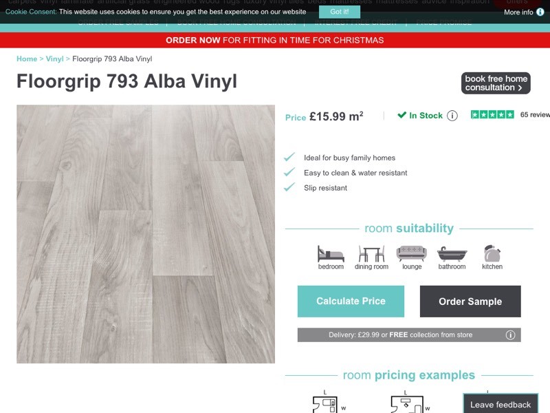 Vinyl Flooring Surplus And Opened In Bournemouth Dorset
