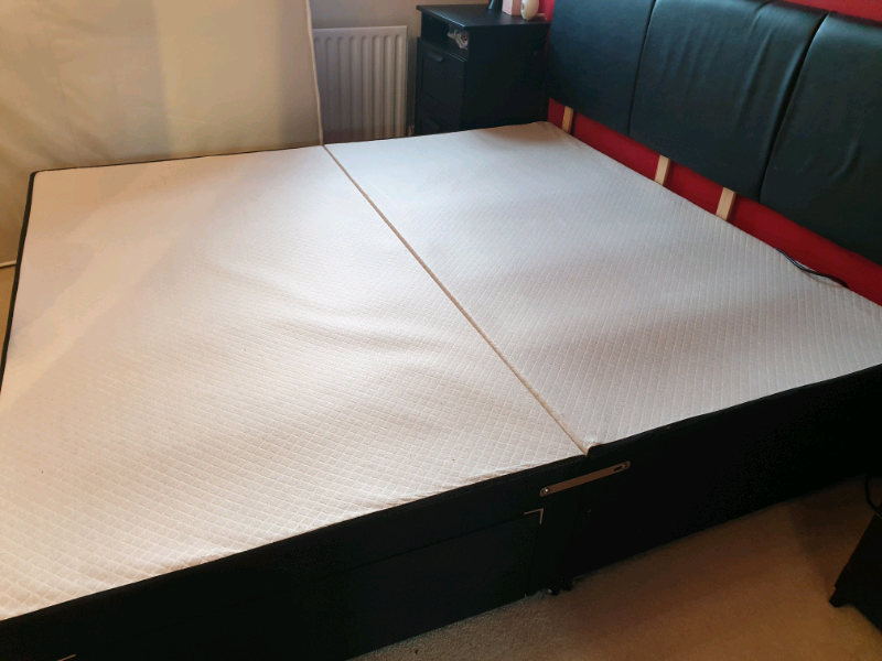 Super king size bed base with 2 drawers in High Green, South