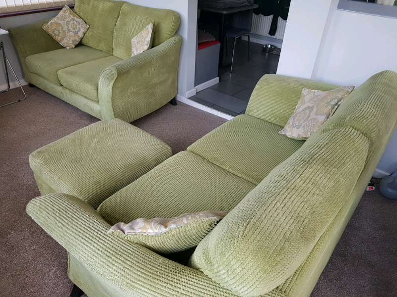 2 seater sofas and footstool in StokeonTrent, Staffordshire Gumtree