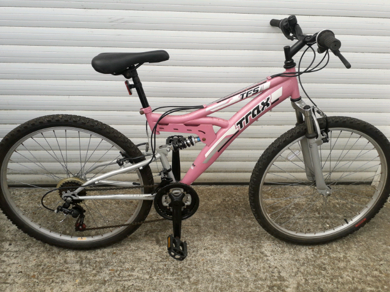 Trax TFS mountain bike full suspension 16.5 inch frame 26 inch wheels