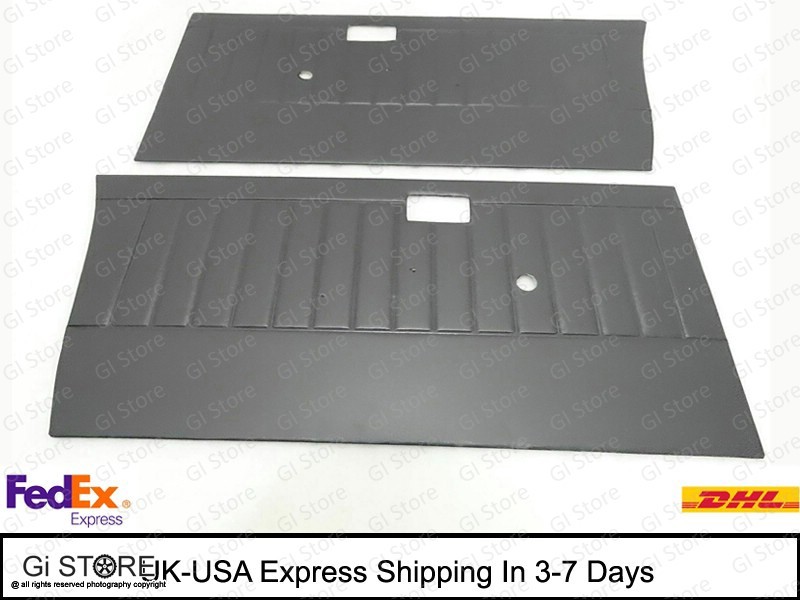 New Suzuki Samurai Gypsy SJ410 SJ413 Inside Door Panel Set Grey Vinyl