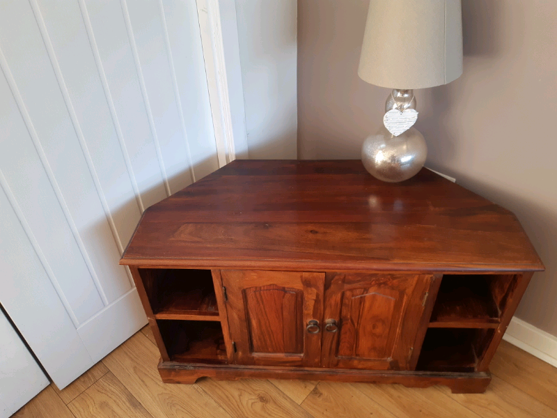 indian wood tv unit