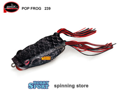 POP FROG  MOLIX  COL 239 BLACK MAMBA RATTLIN´ 18 GR 6,5 CM SPINNING BLACK BASS