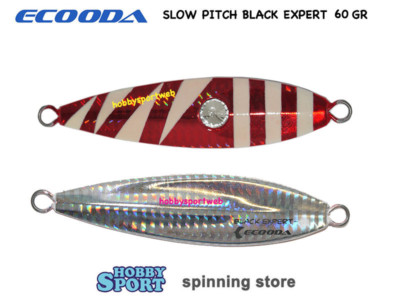 SLOW PITCH ECOODA BLACK EXPERT 60 GR  COL E6 RED GLOW  PESCA MARE BARCA