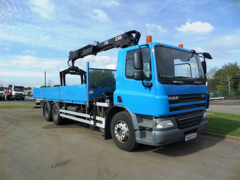 DAF TRUCKS FAS CF75.360 6X2 BRICK GRAB CRANE HIAB in Sandwell, West