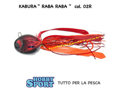 KABURA JIG RABA RABA 25-02 R RED BLACK - 94 GR -ORIGINALE PESCA BARCA MARE