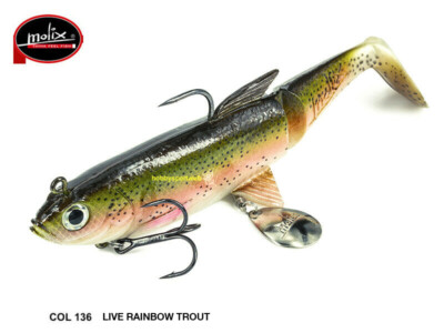 MOLIX PIKE SHAD 120 COLORE 136 LIVE RAINBOW TROUT 35 GR SINK. SPINNING LUCCIO