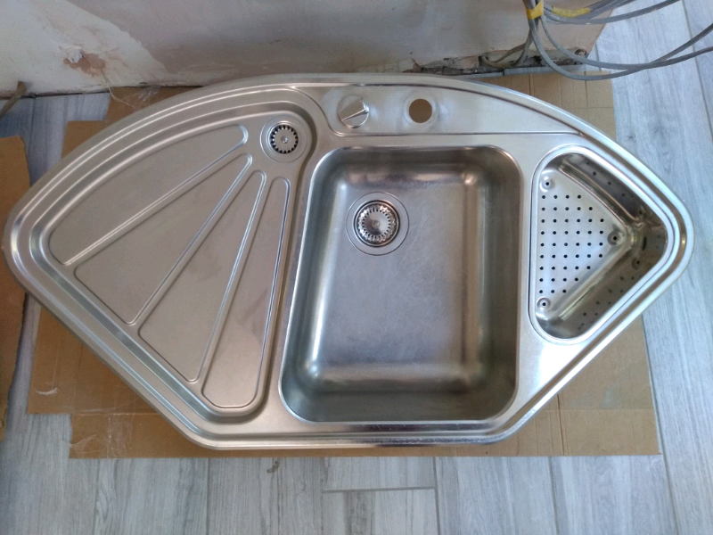 Blanco stainless steel corner kitchen sink very good ...