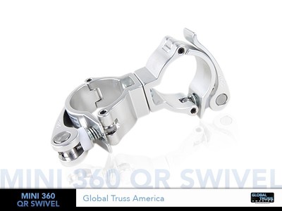 8-Pack Global Truss Mini 360-QRSWIVEL Double Swivel Clamp with Quick Release