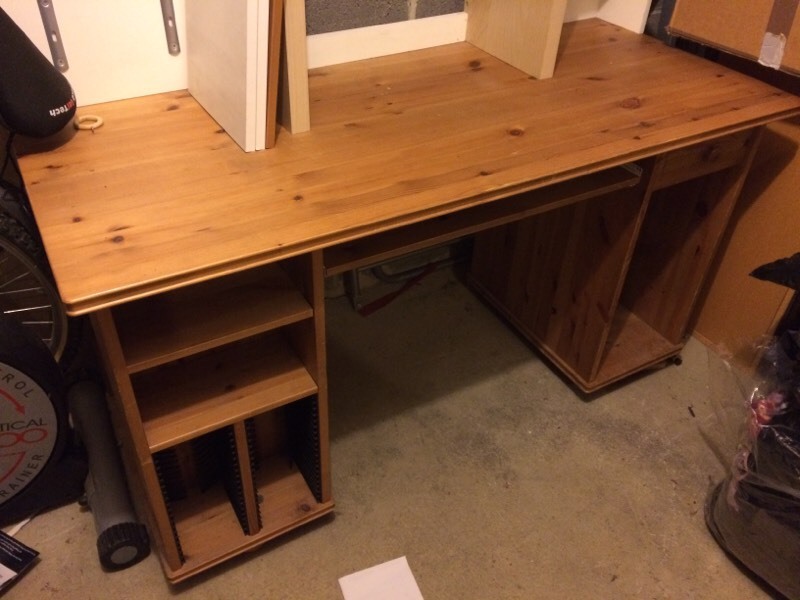 Ex ikea solid pine computer desk in Newton Aycliffe, County Durham