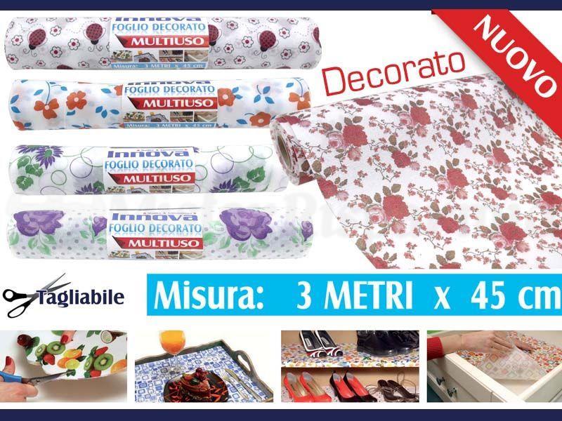 Foglio Stampato Decorato Multiuso Tagliabile Cucina Casa 300x45cm moc