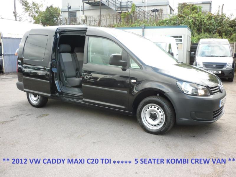 2012 VOLKSWAGEN CADDY MAXI C20 TDI KOMBI CREW VAN 5 SEATER,AIR