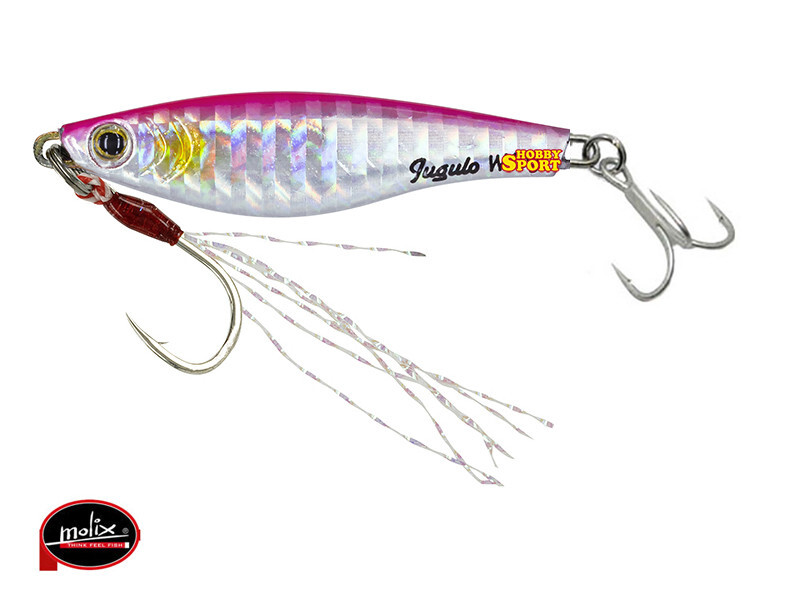 MOLIX JUGULO WIDE CASTING  5 GR COL. SW 02 PINK SARDA SPINNING MARE LAGO FIUME