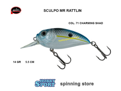 MOLIX SCULPO CRANK MR 14 GR COL. 71 CHARMING SHAD  5.5 CM SPINNING BLACK BASS
