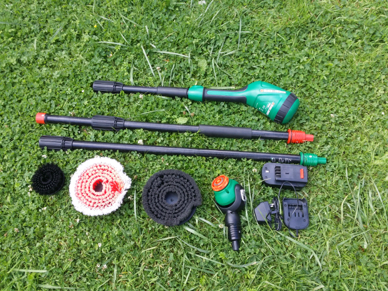 Black and decker cordless long reach caravan motorhome cleaning brush