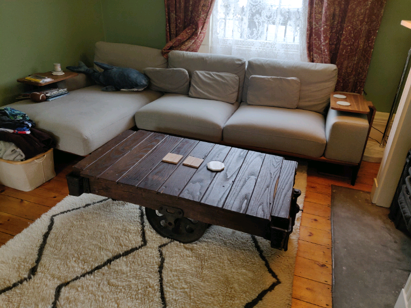 Vintage Coffee Table - Mine Shaft Cart (USA, c. 1960s ...