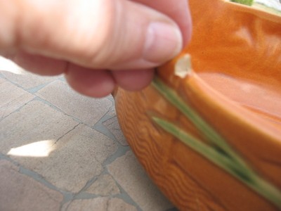 ROSEVILLE USA FREESIA  pottery planter vase 16