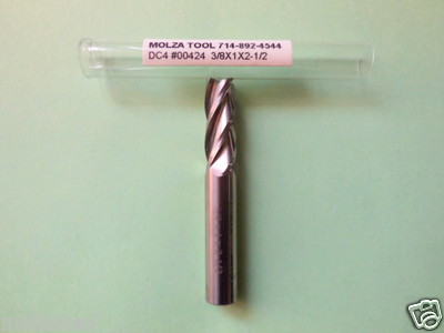BASSET 1//2 DIA X 1-1//4 LOC TiAlN Carbide endmill b60458