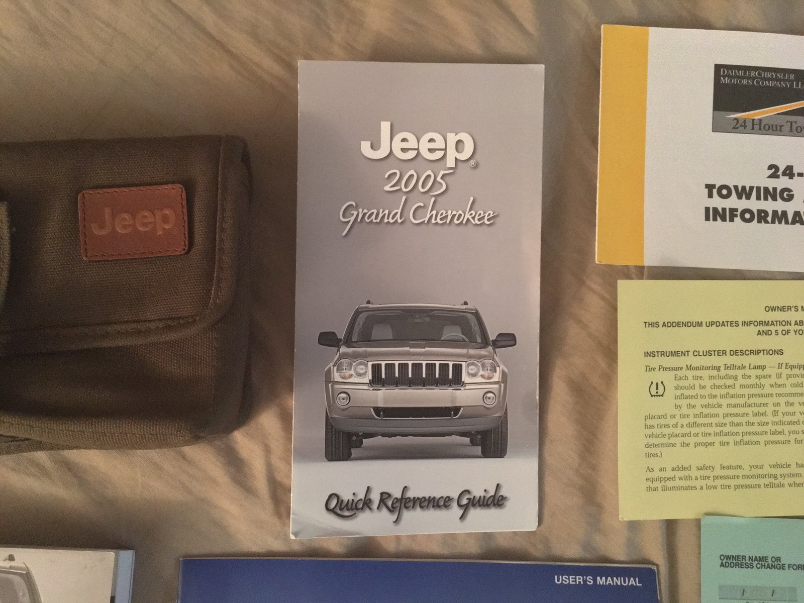 2005 Jeep Grand Cherokee Owners Manual Set + VES Book & Case-Free Ship!