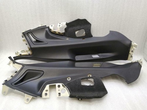 PORSCHE Panamera 970 97055519601 C-Säule Leder schwarz hinten satz SET COVER C