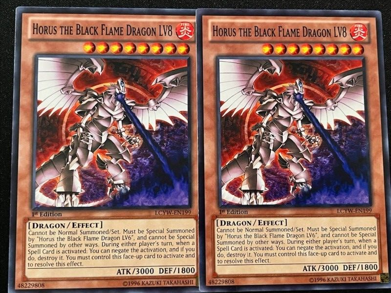 YUGIOH HORUS THE BLACK FLAME DRAGON LV DECK- ANTI SPELL- ANTI TRAP- ANTI META NM