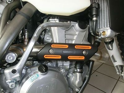 Krümmerschutz orange für KTM SX-F EXC 530 500 450 350 250 Auspuff Hitzeschutz 