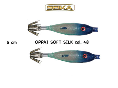 OPPAI SOFT SEIKA IN SETA CM 5 - TATAKI FISHING  COL 48 BLUE CONF 2 PEZZI