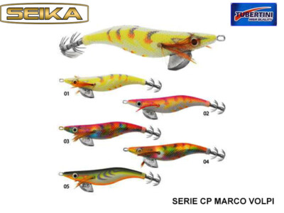 TOTANARA SEIKA TUBERTINI VLP CP MIS 3 COL 04 ORANGE SQUID JIG X SEPPIE CALAMARI