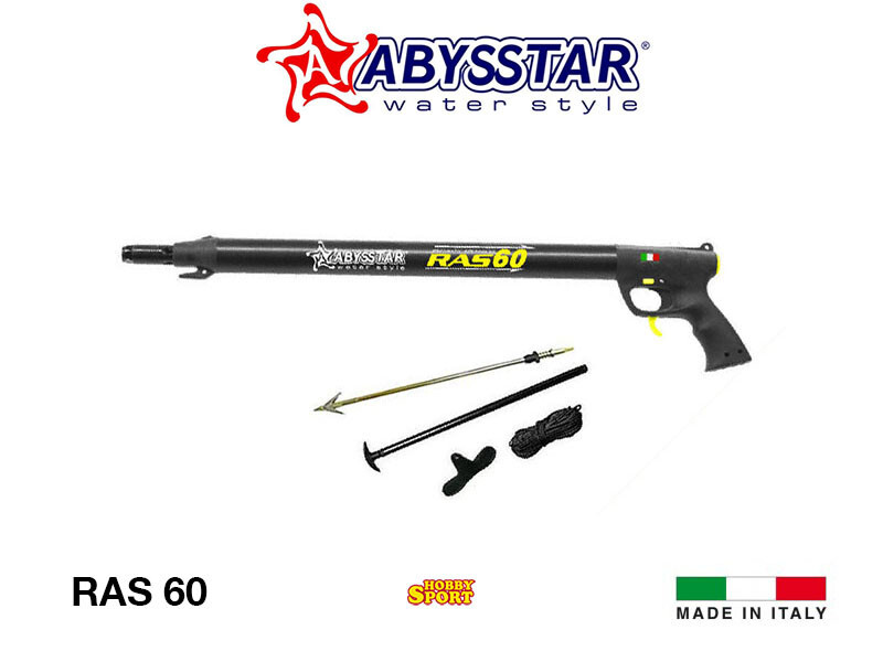 RAS 60 FUCILE OLEOPNEUMATICO ABYSSTAR  PESCA SUBACQUEA APNEA SUB