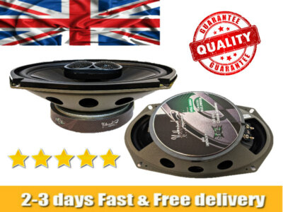 350Watts Total Power 3 WAY 6 x 9 CAR VAN REAR SPEAKERS PAIR AMAZING SOUND