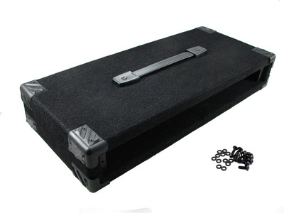 PROCRAFT 1U 9'' Deep Rack Case in Black Carpet Wrap - Top Handle w/ Rack Screws