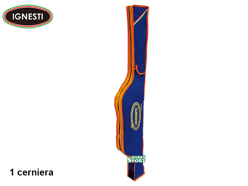 FODERO PORTA CANNE 170 1 CERNIERA ZB170I IGNESTI BLUE ORANGE MOD. BOLO SURF